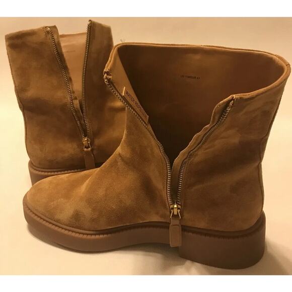 Vince Women's Camel Tan Kady Suede Ankle Boots Size 11 Euro 41 - Picture 5 of 6